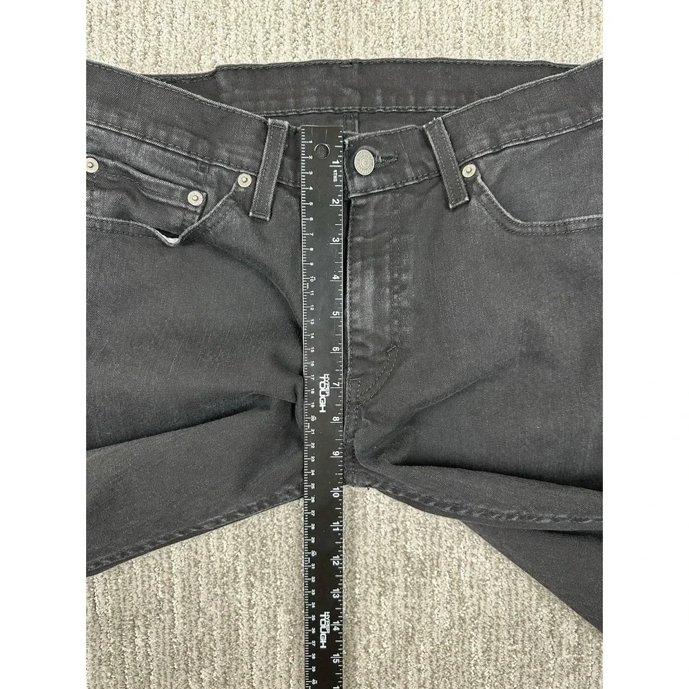 Levis 511 Jeans Mens 32x32 Black Skinny Leg Slim Fit Dark Wash Stretch Flex